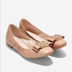 Cole Haan Tali ballet flats in nude leather